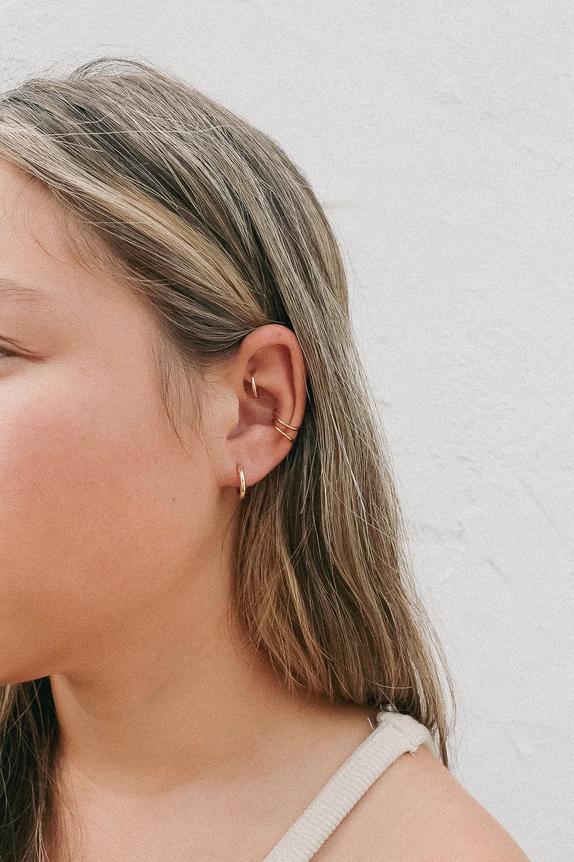 ZOU Sterling Silver Gold Plated Huggie Hoops Jewelry 4 ZOU Sterling Silver Gold Plated Huggie Hoops Jewelry