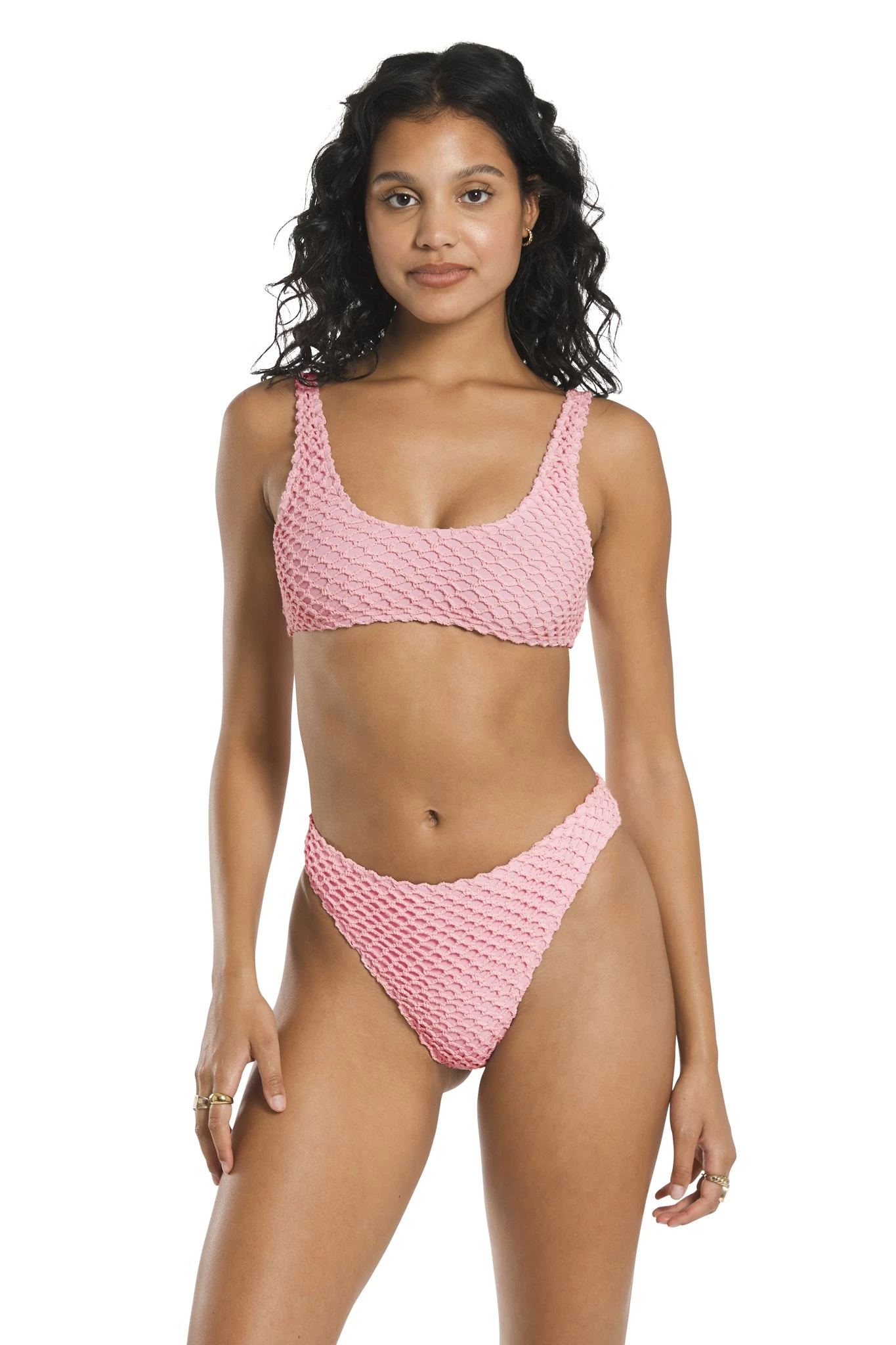 Bottoms Aro Swim Isabelle Bottom In Pink Lemonade 5 Bottoms Aro Swim Isabelle Bottom In Pink Lemonade