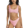Aro Swim Isabelle Top In Pink Lemonade Tops