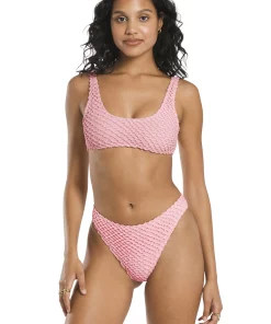 Aro Swim Isabelle Top In Pink Lemonade Tops
