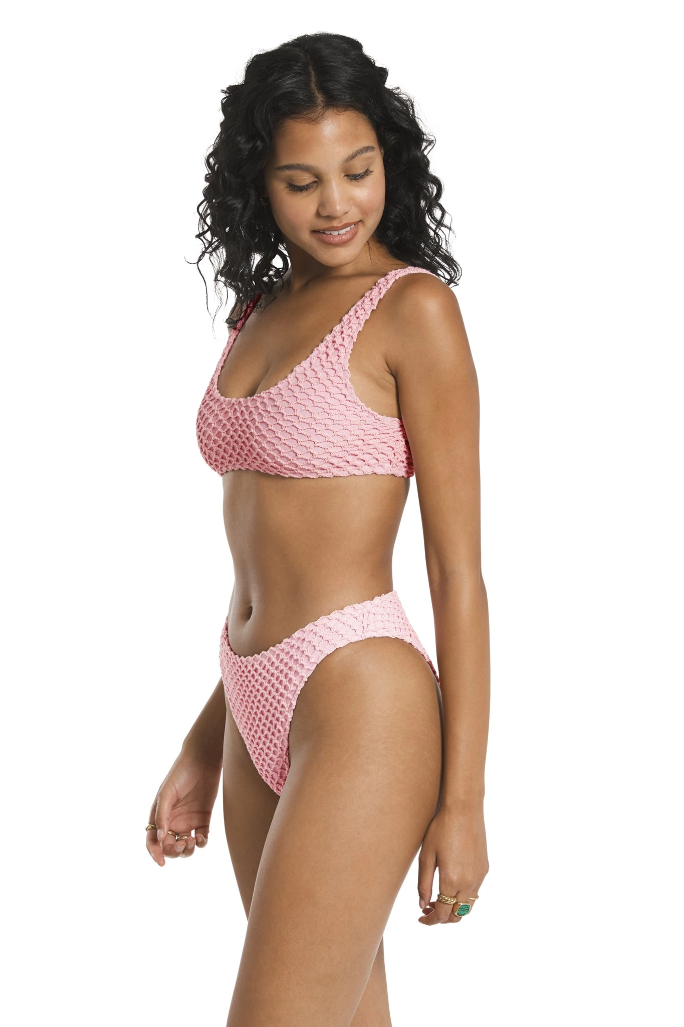 Bottoms Aro Swim Isabelle Bottom In Pink Lemonade 4 Bottoms Aro Swim Isabelle Bottom In Pink Lemonade