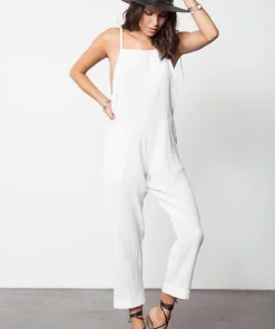 Clothing Stillwater Some Beachy Overalls In White