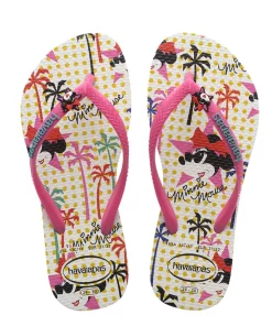 Havaianas Kid's Slim Disney Cool Flip Flops In White