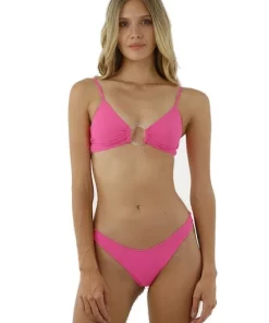 Malai Swimwear Malai Elite Bottom In Glow Pink Bottoms