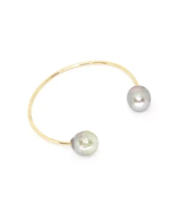 Honi Hoops Alana Cuff Tahitian Pearl Clothing & Accessories