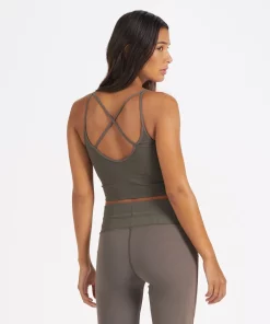 Vuori Clothing Vuori Rib Crop Tank In Oregano New 9 Vuori Clothing Vuori Rib Crop Tank In Oregano New