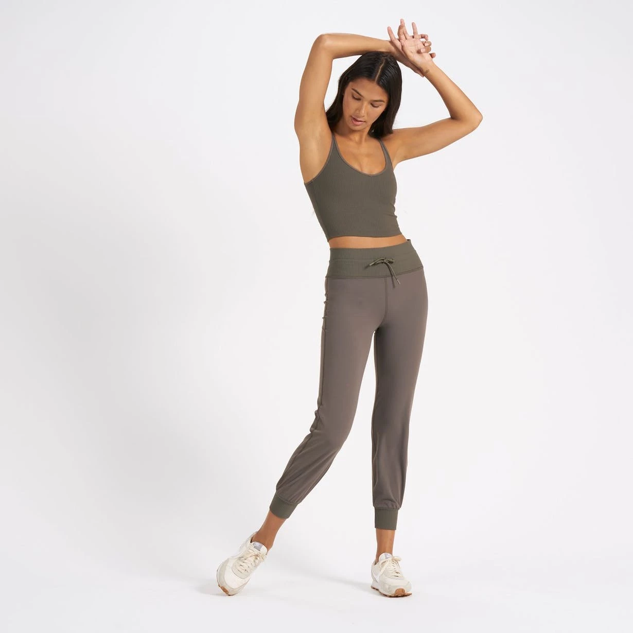 Vuori Clothing Vuori Rib Crop Tank In Oregano New 7 Vuori Clothing Vuori Rib Crop Tank In Oregano New