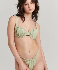 Charlie Holiday Gina Bra In Sage Tops