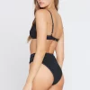 L*Space Palonia Bottom In Black Rib Bottoms