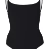 Anemos KM Square Neck One Piece In Black One Pieces